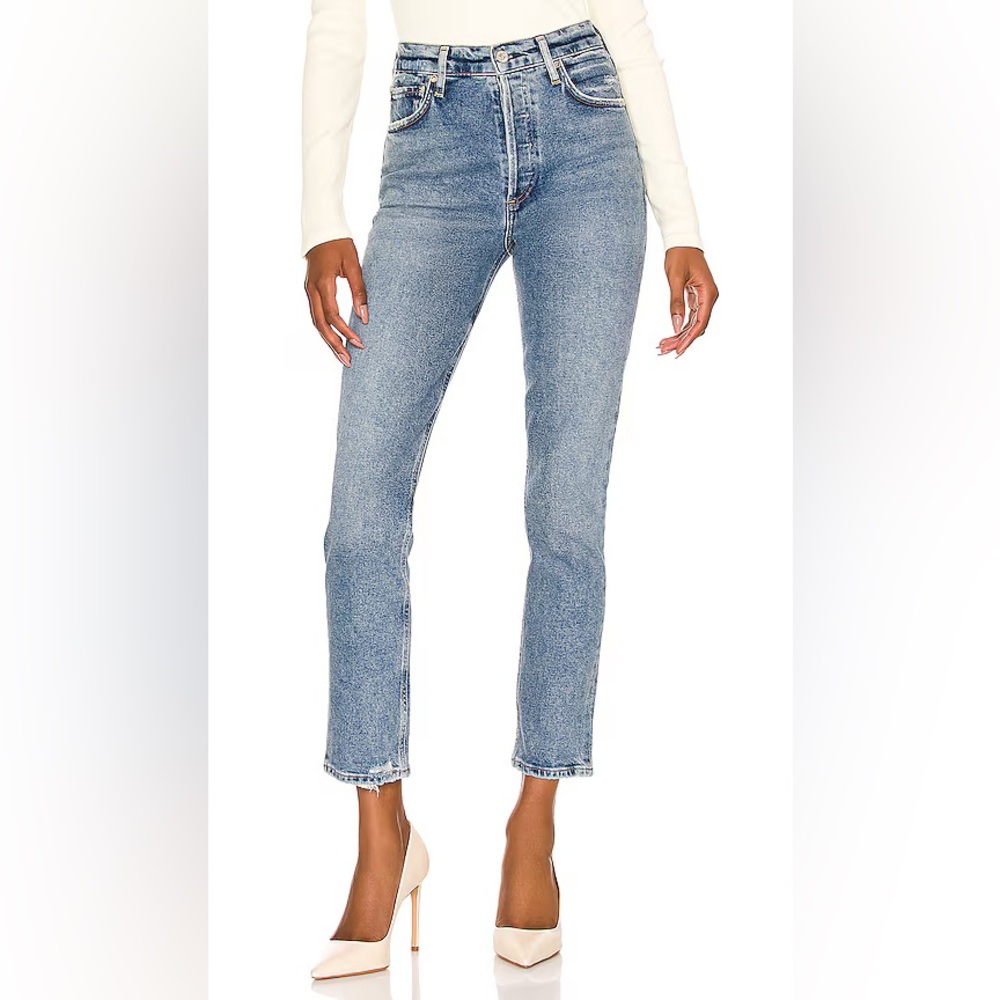 Citizens of Humanity Charlotte High Rise Jeans Size 24 Distressed Light Wash